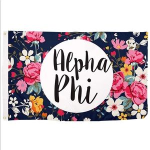 Alpha Phi Floral Flag